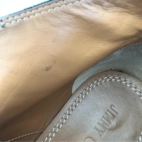 JIMMY CHOO Men Black Double Monk Strap Waxed Suede Leather Chukka Boots Sz 42 - Picture 14 of 16